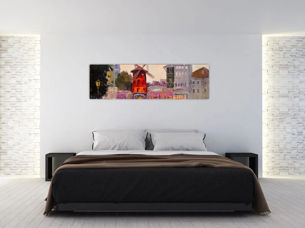 Obraz - Moulin Rouge, Paryż, Francja (170x50 cm)