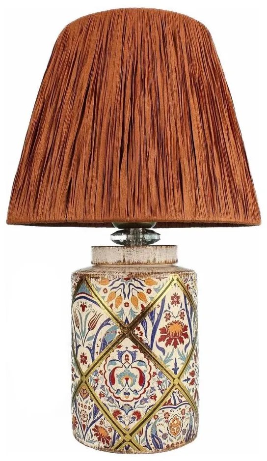 Lampa stołowa RAMZES 1xE27/40W/230V rafia