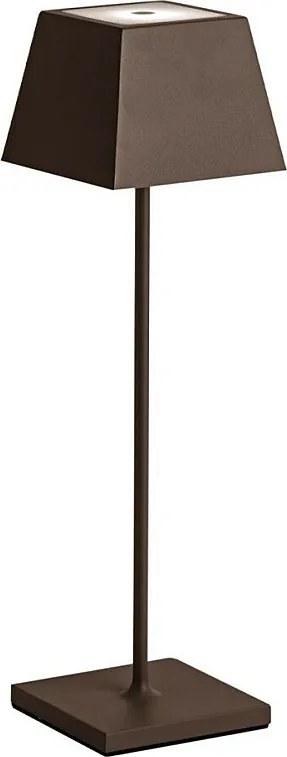 Lampa stołowa LED Siesta Corten, przenośna i ładowalna, IP54.