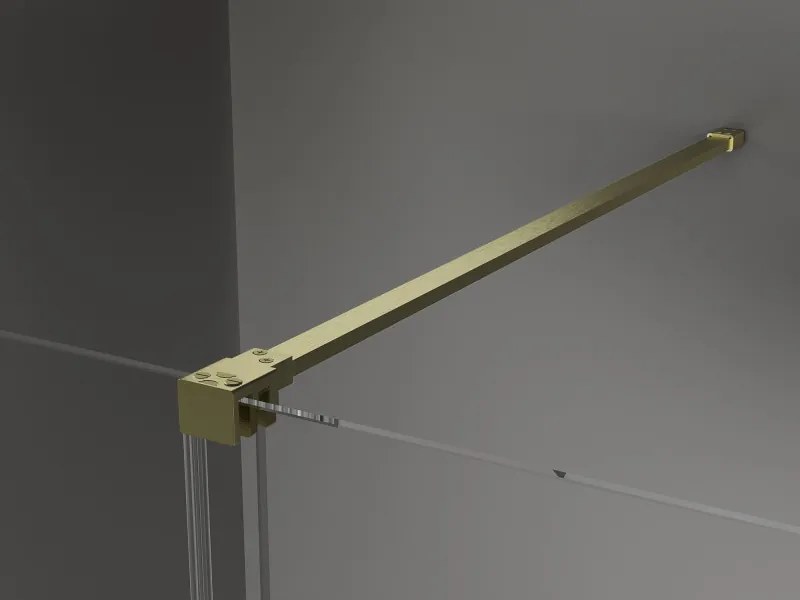 Mexen Velar drzwi prysznicowe rozsuwane 110 cm, transparent, złote szczotkowane - 871-110-000-01-55