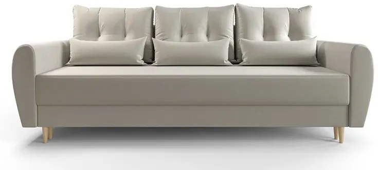 Beżowa sofa rozkładana W4-F40
