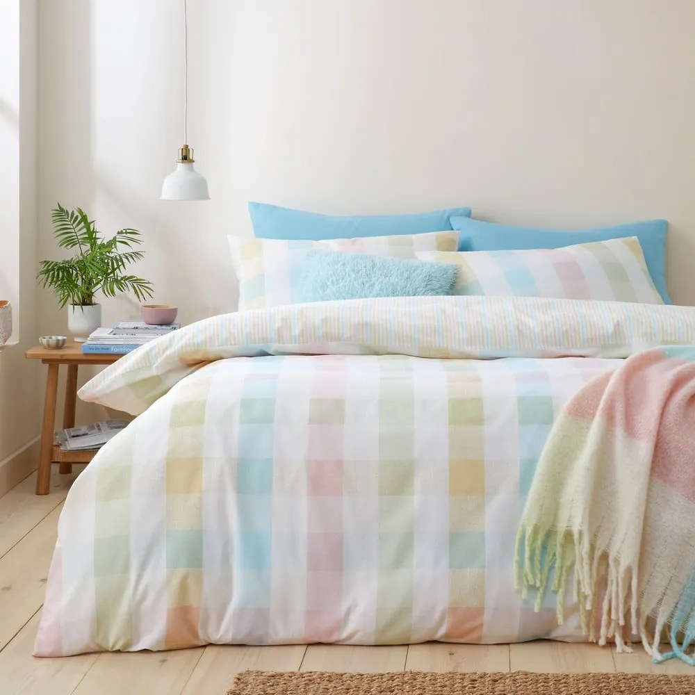 Pościel dwuosobowa 230x220 cm Spring Check – Catherine Lansfield