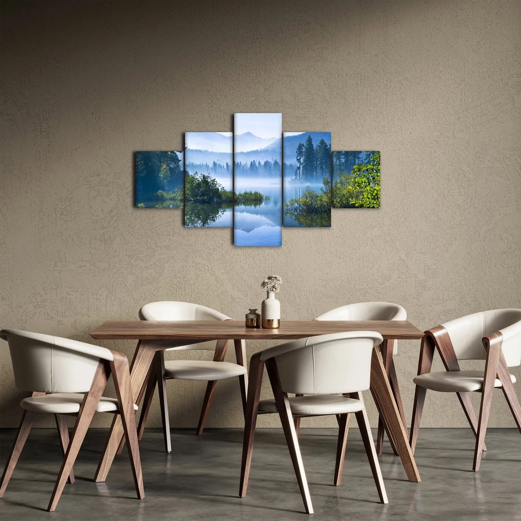Obraz górskiego jeziora (125x70 cm)