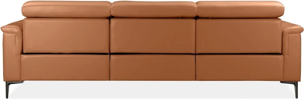 Brązowy narożnik z imitacji skóry (lewostronny) Lund – Støraa