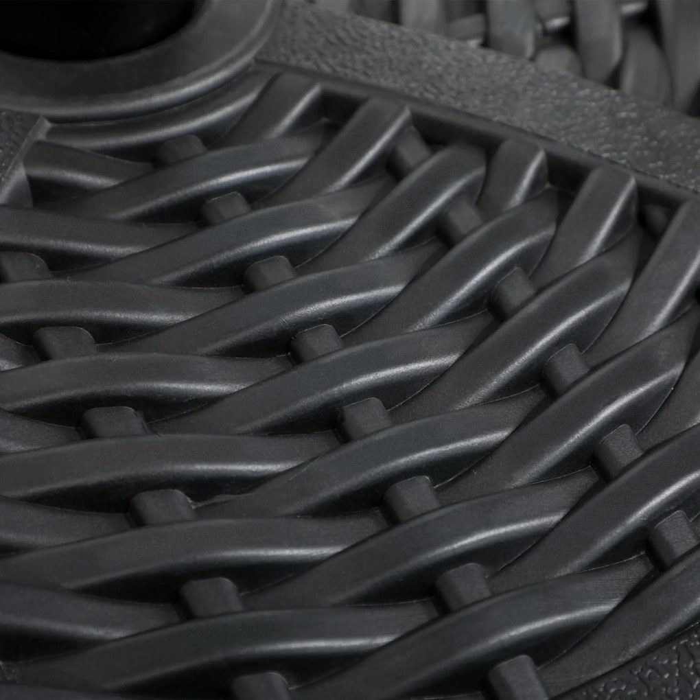 Outsunny Stojak na Parasol z Betonu, Stojak z Rurą Stalową, Okrągły Uchwyt, dla Balkonu, Tarasu, Ogrodu, Czarny