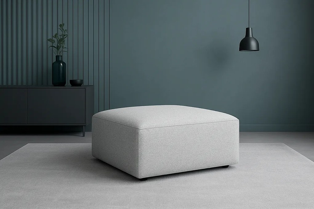 Pufa Cursal – 80 x 102 x 40 cm, jasno szary Raven 6, nowoczesny design