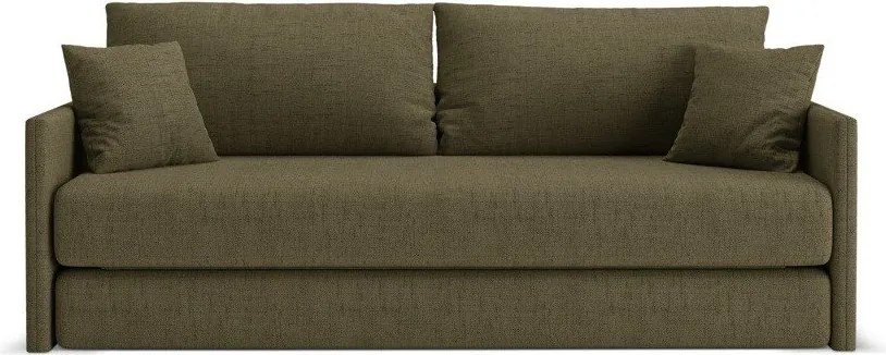 Zielona rozkładana sofa z tkaniny szenilowej 209 cm Shannon – Cosmopolitan Design