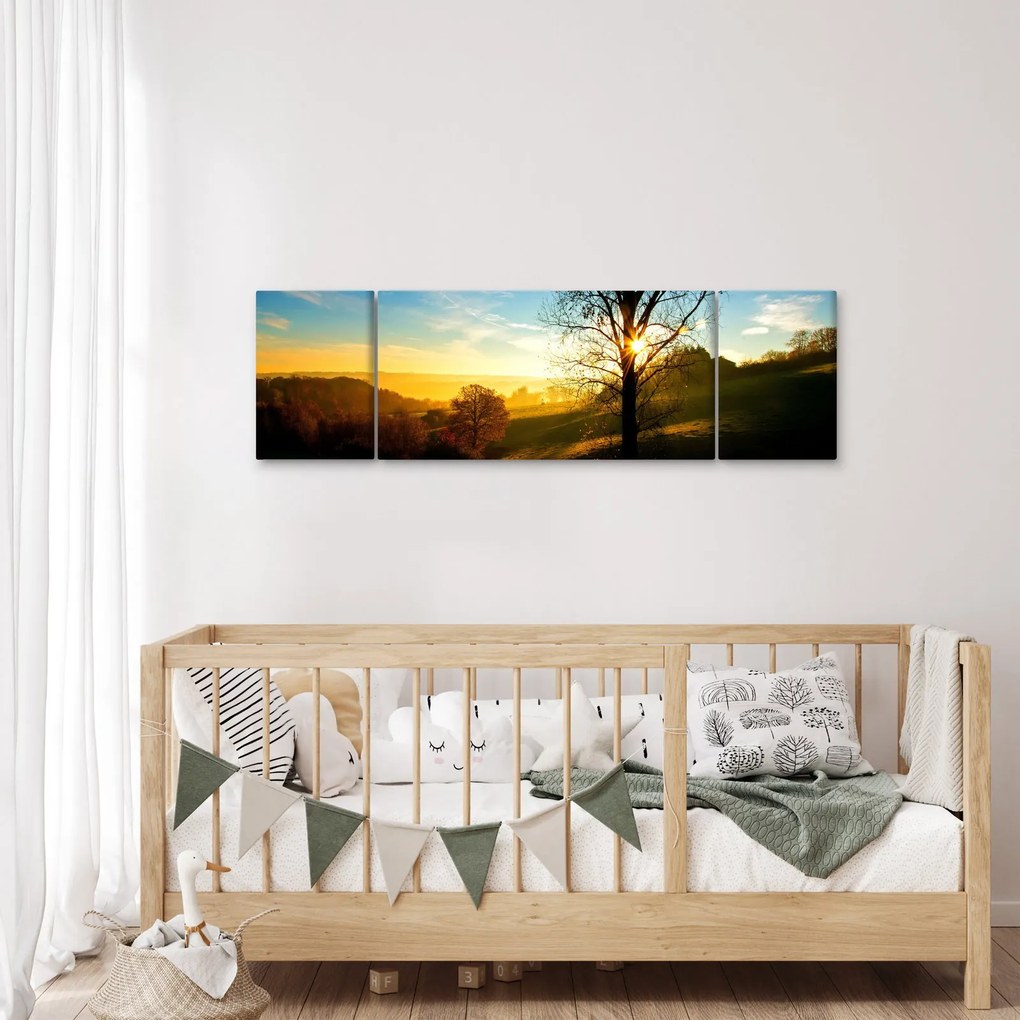 Obraz wschodu słońca (170x50 cm)