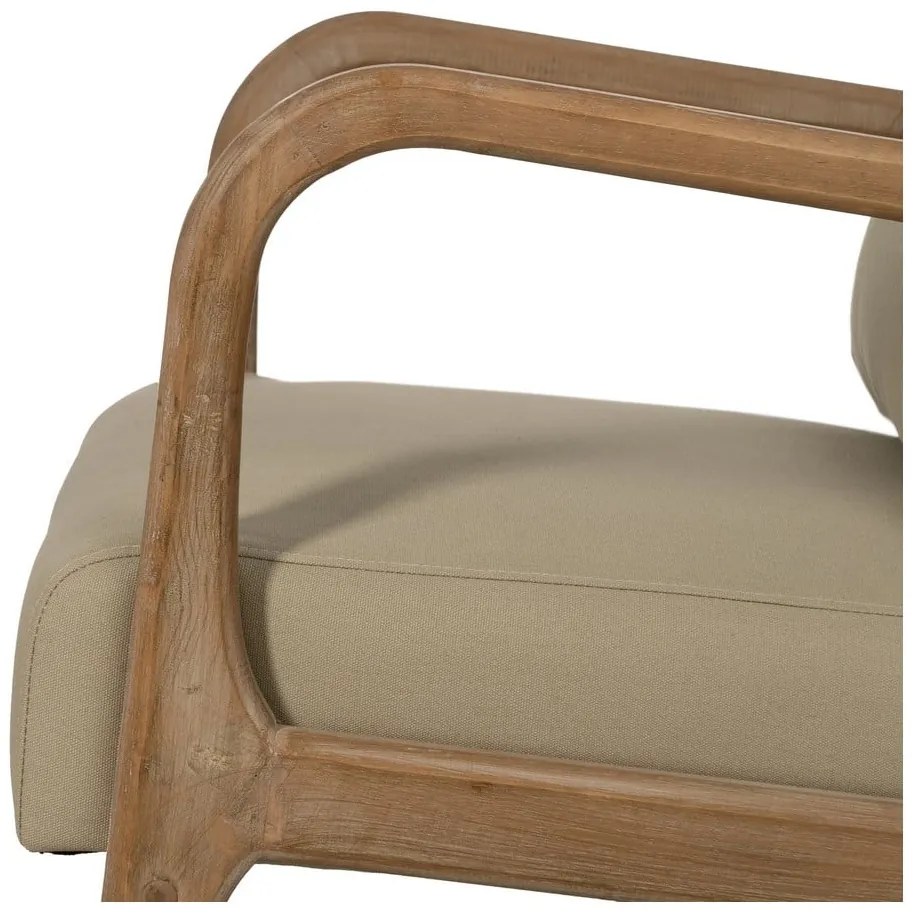 Beżowy fotel Weave – Ixia