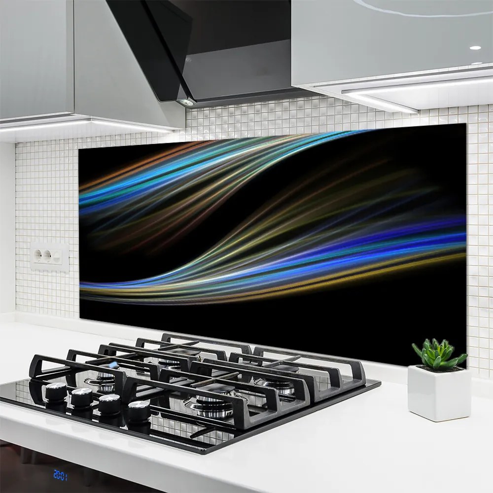 Panel Szklany do Kuchni Minimalistyczny Akcent Graficzny