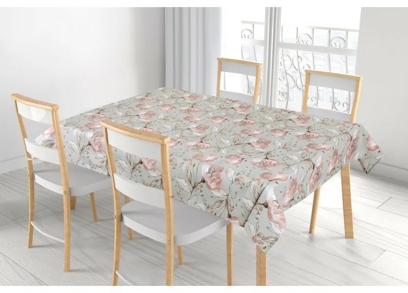 Bellatex Obrus Adéla Lilie łososiowy, 100 x 100 cm, 100 x 100 cm
