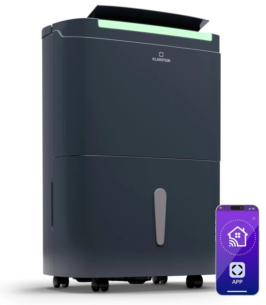 Klarstein DryFy Connect Smart 50L/24h 7L Osuszacz powietrza Antracyt