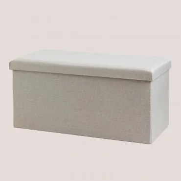 Kuferek Z Bawełny Gipto Beige & ↔︎ 110 Cm - Sklum