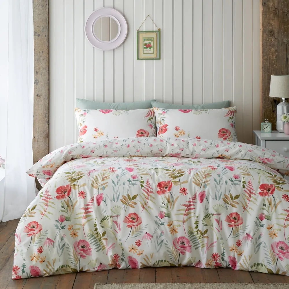 Kremowa pościel dwuosobowa 230x220 cm Ella Poppy – Catherine Lansfield