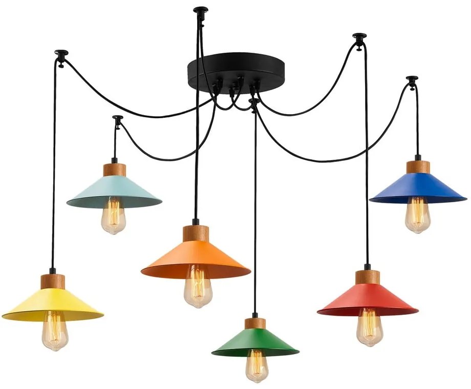 Lampa wisząca z metalowym kloszem ø 114 cm Manavgat – Opviq lights