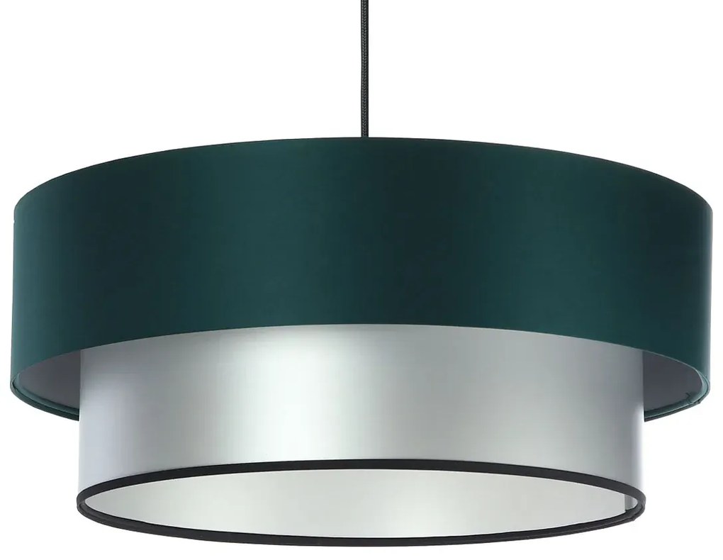 Srebrno-zielona nowoczesna lampa wisząca - S417 M9-H41