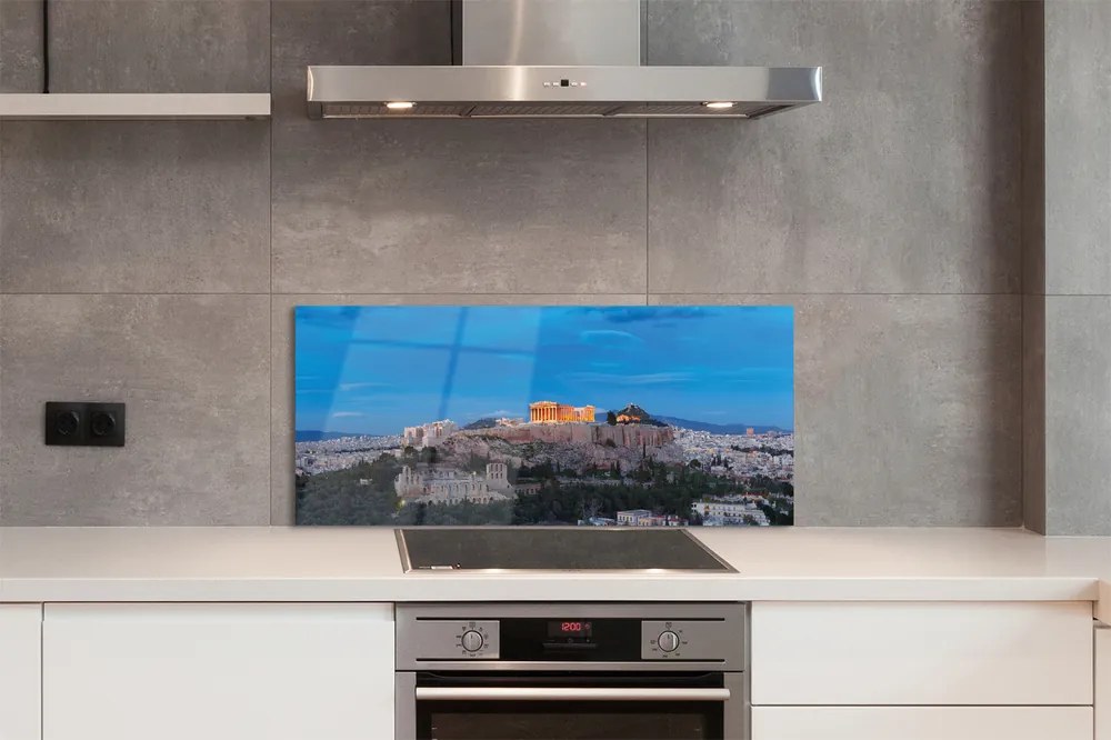 Panel Szklany Klasyczna Panorama Aten