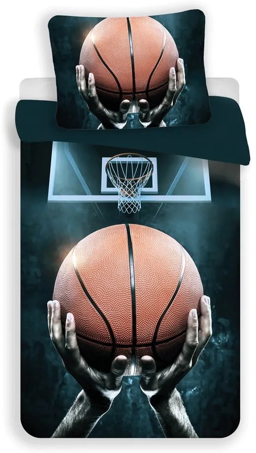 Bawełniana pościel dziecięca jednoosobowa 140x200 cm Basketball – Jerry Fabrics