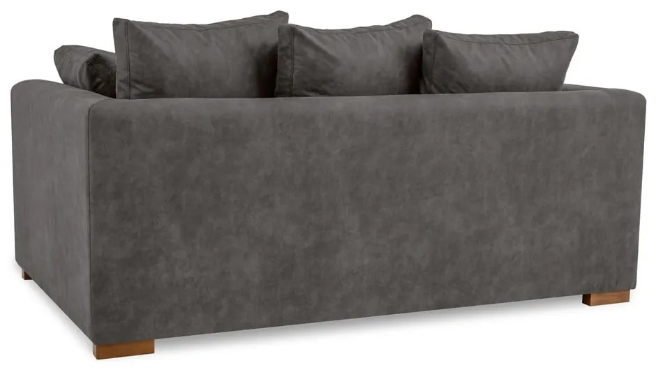 Antracytowa sofa z imitacji skóry 175 cm Hamburg – Scandic