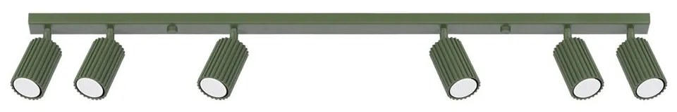 Zielona lampa punktowa 6,5x117 cm Gleam – Sollux