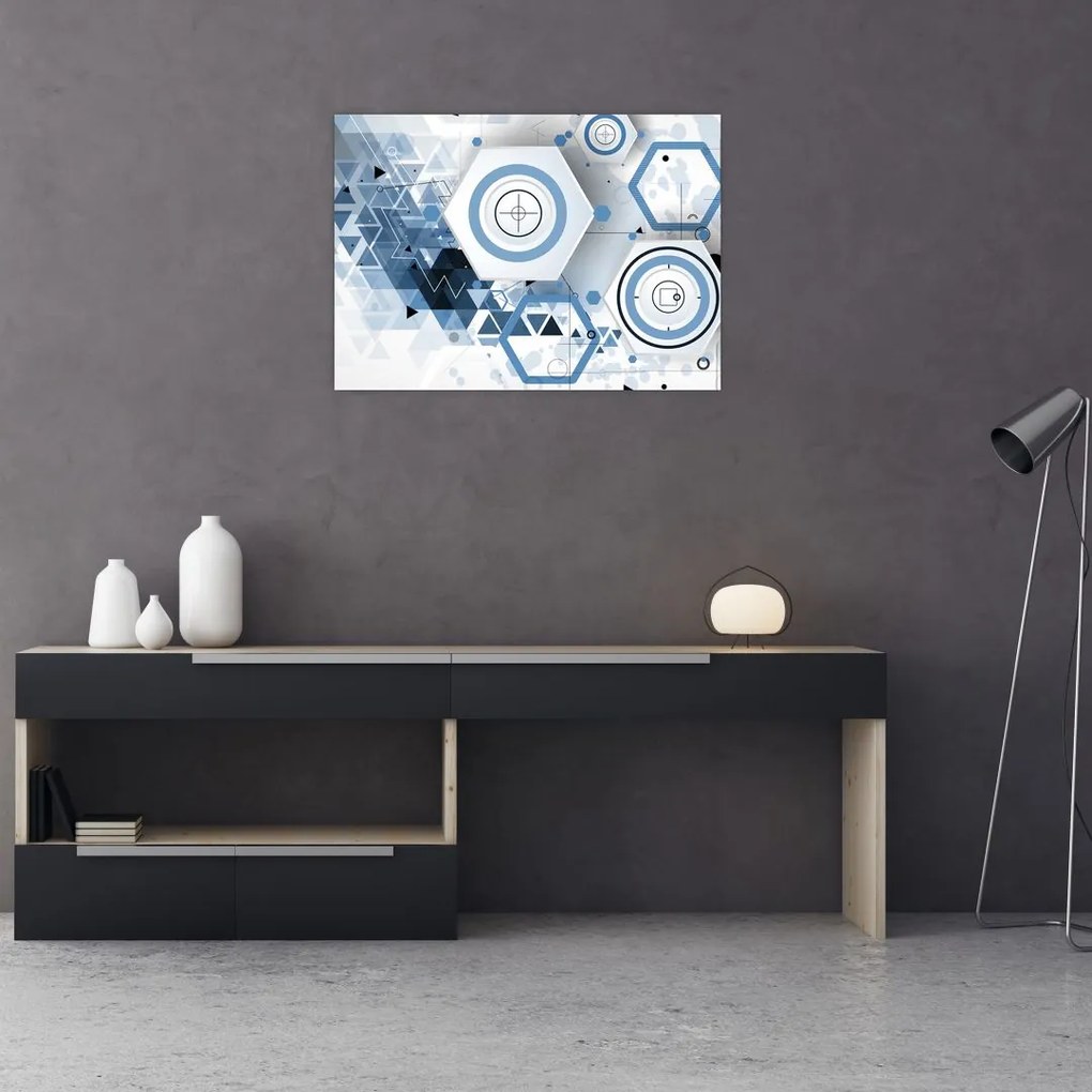 Obraz - Abstrakcja geometryczna (70x50 cm)