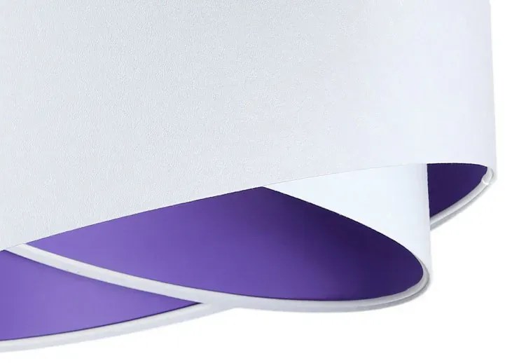 Biało-fioletowa lampa wisząca nad stół - EX990 W5-Z87