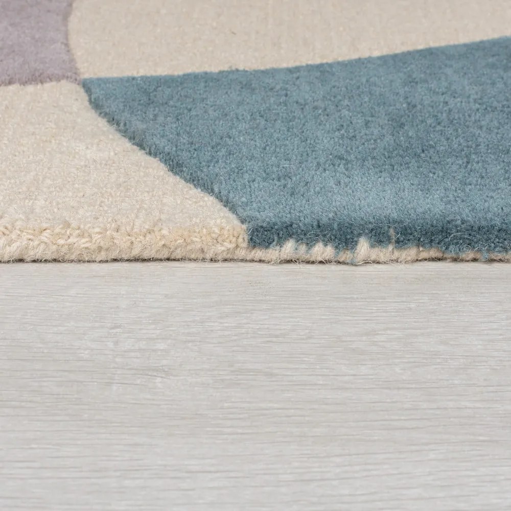 Niebiesko-beżowy dywan wełniany 230x160 cm Glow – Flair Rugs