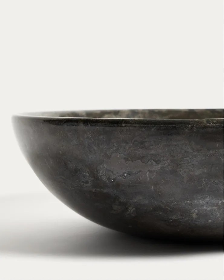 Szara kamienna okrągła umywalka ø 40 cm Darnen – Kave Home