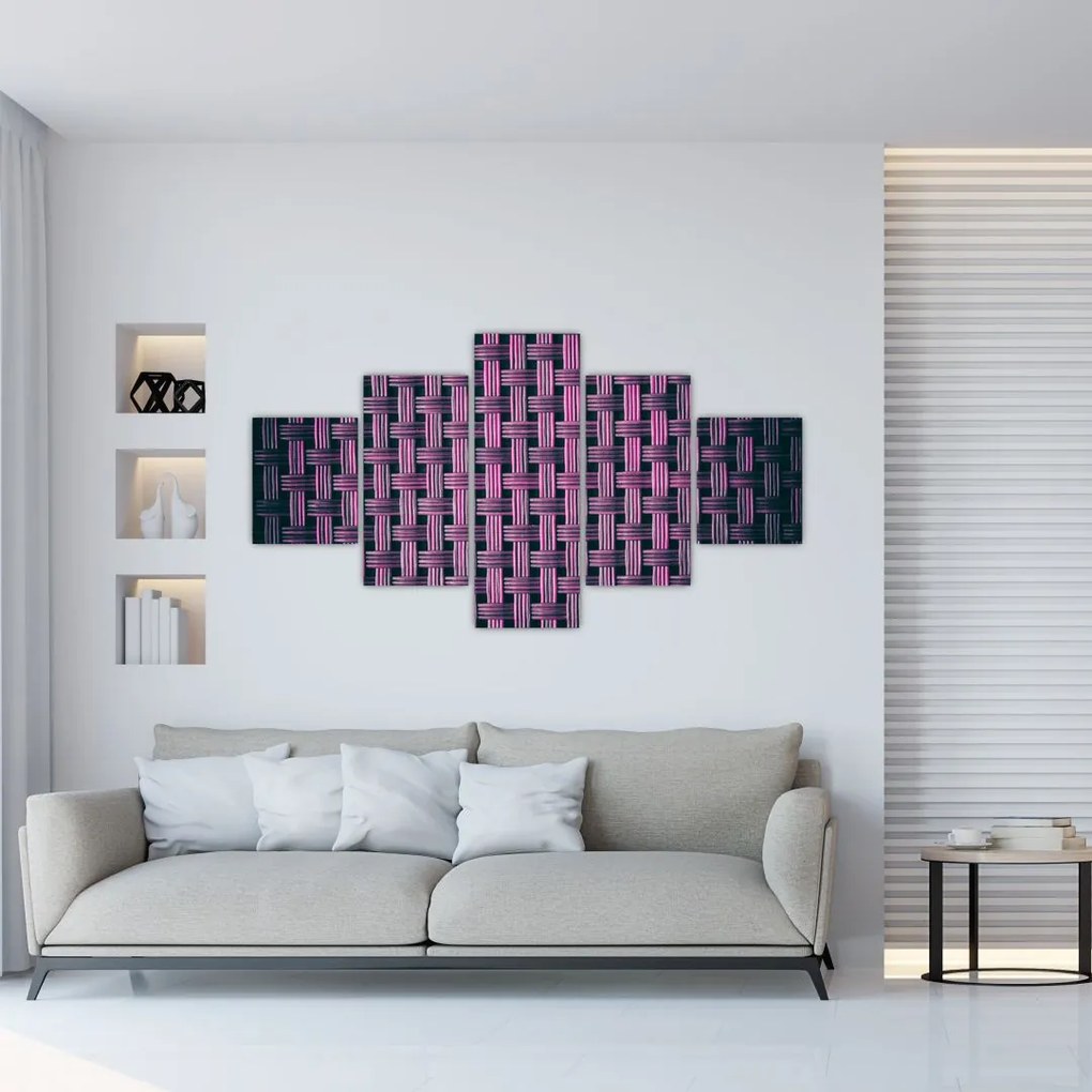 Obraz fioletowej tekstury (125x70 cm)