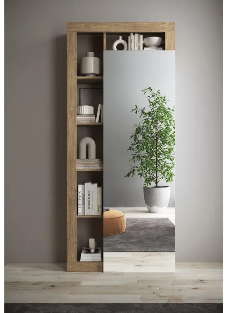 Szafa LENOR 91x209 cm biała/brązowa