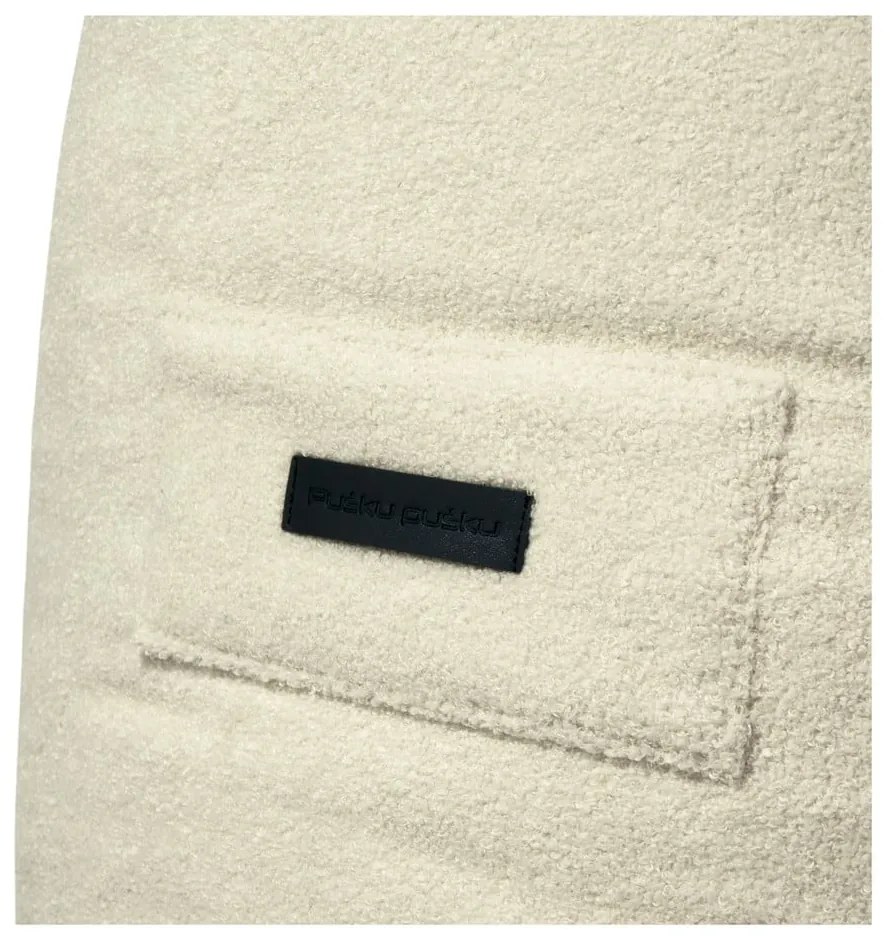 Brązowy worek do siedzenia z materiału bouclé Snug 100 – SLOWDOWN