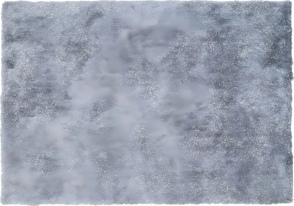 Dywan shaggy GLITTER 160 x 230 cm - Srebrny