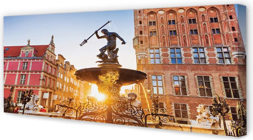 Zdjęcie na płótnie Fontanna Neptuna w Gdańsku