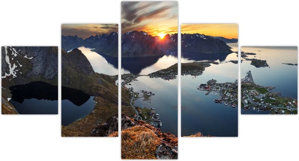Obraz - Krajobraz górski, Norwegia (125x70 cm)