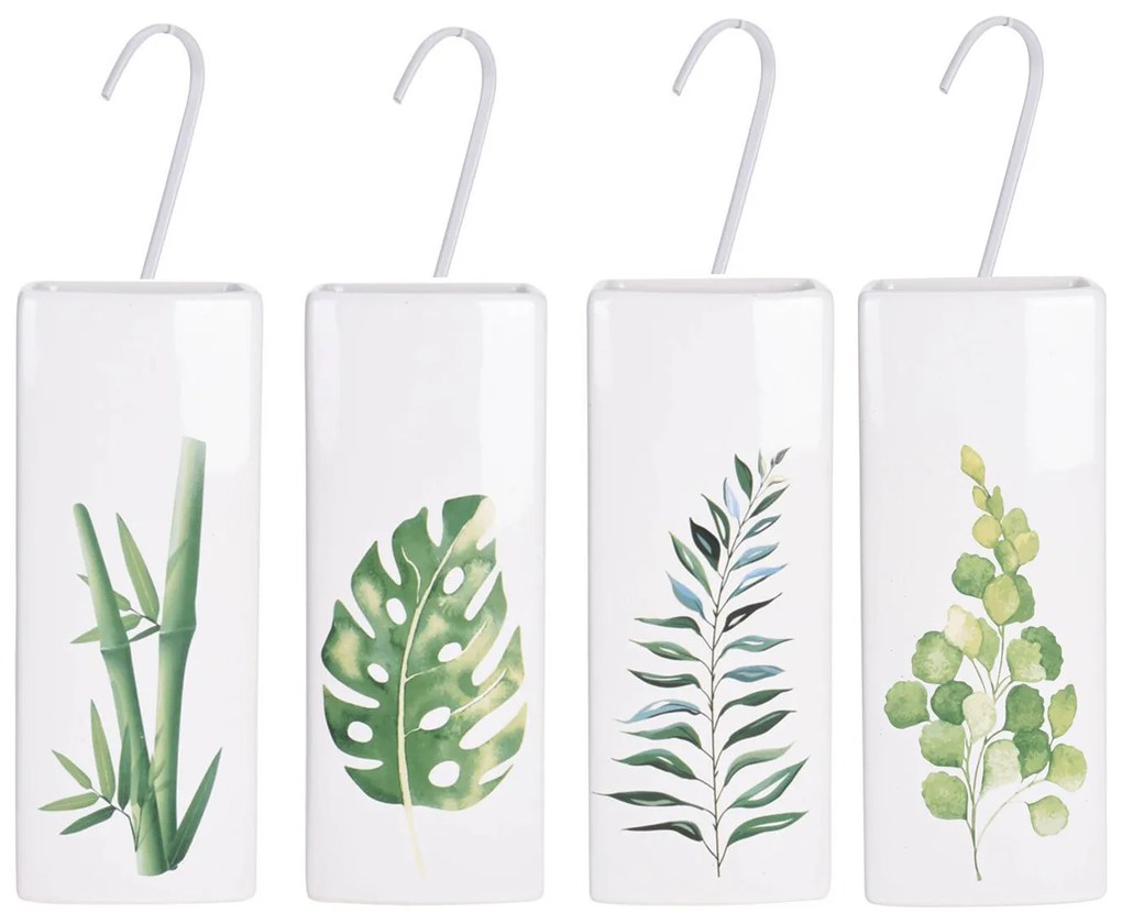 Nawilżacz powietrza na kaloryfer, ceramiczny, monstera
