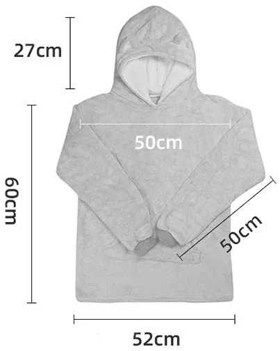 Bluza dziecięca z kapturem i pluszowym przyjacielem WIGGO 3 w 1 w kolorze niebieskim