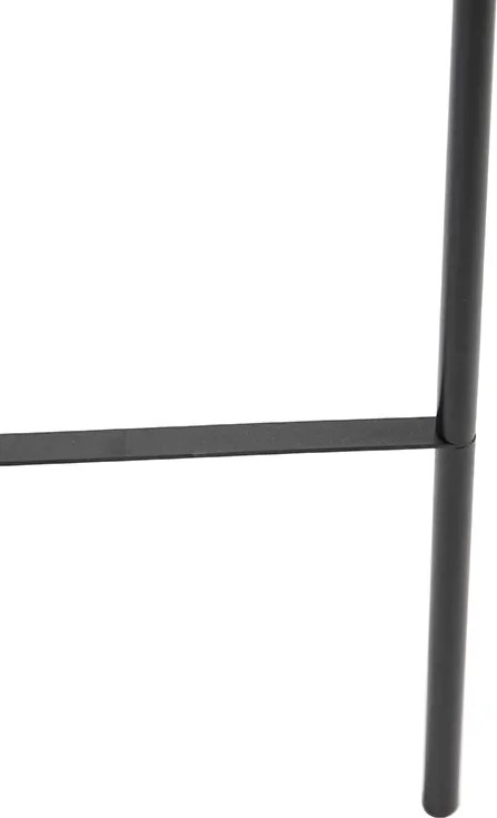 Inteligentna lampa podłogowa czarna z przydymionym szkłem i żarówką WiFi A60 - Bliss