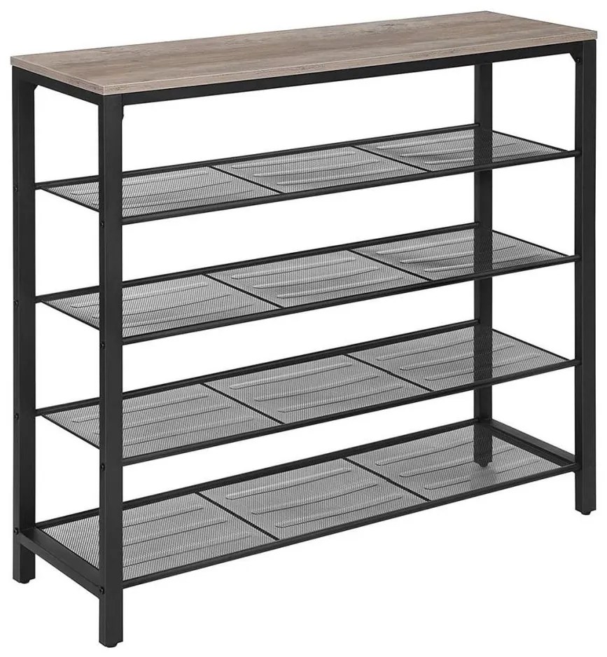 Szafka na buty DAVOR szary/czarny