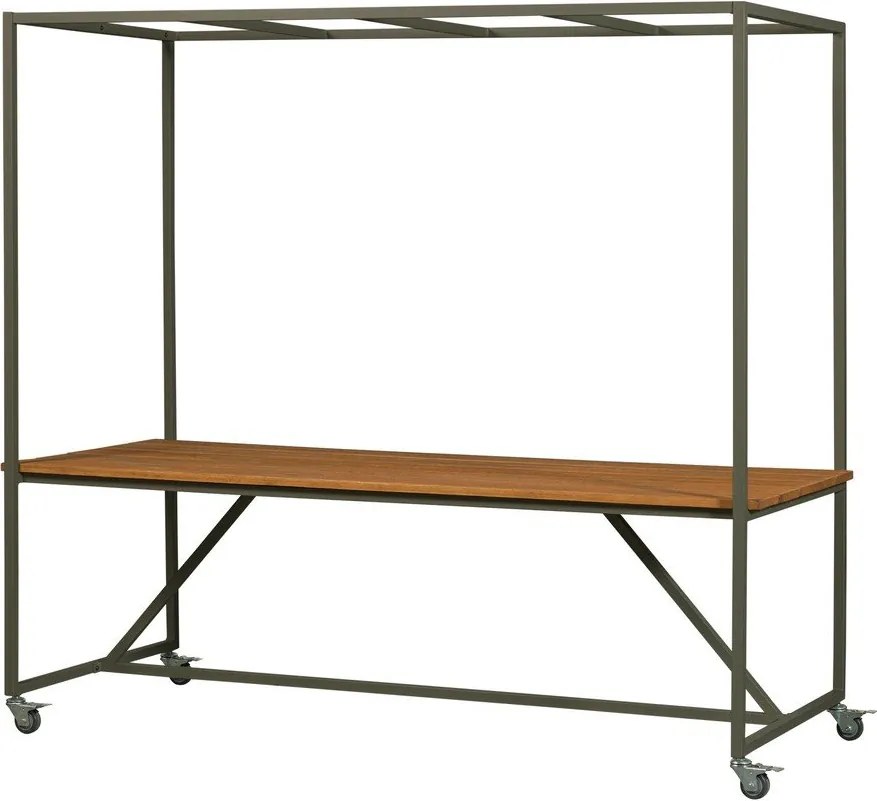 Stół ogrodowy z litego drewna eukaliptusowego 97x220 cm Blue Sky – vtwonen