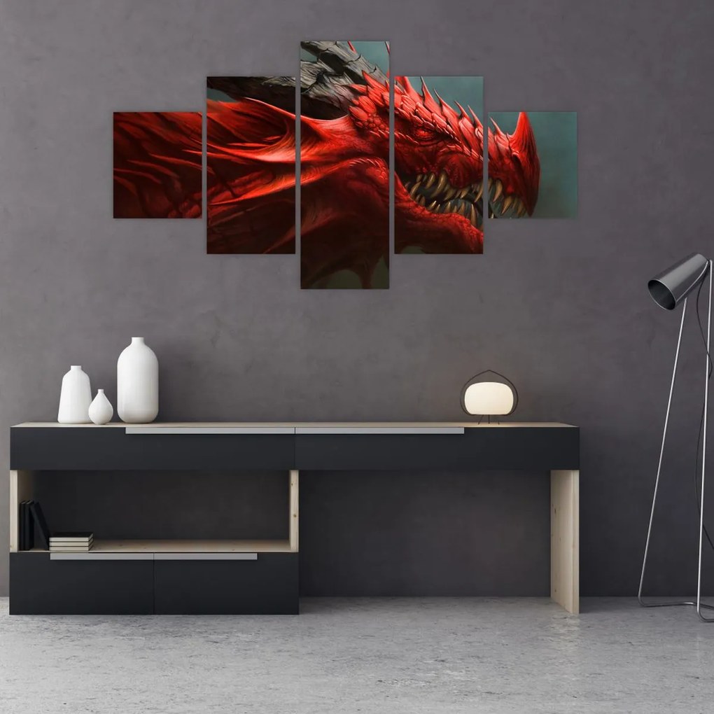 Obraz - Smok (125x70 cm)