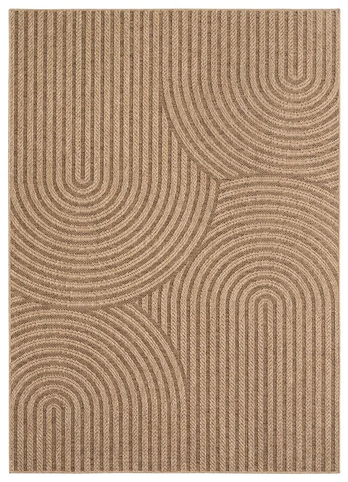Brązowy dywan odpowiedni na zewnątrz 80x150 cm Timber 1401 – Ayyildiz Carpets