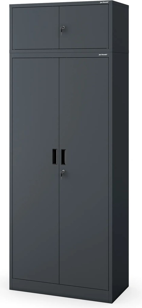 Nadstawka na szafę antracytowa, 800x380x400 mm: EWA