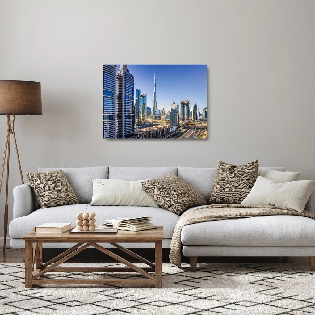 Obraz na szkle - Dubaj rano (70x50 cm)