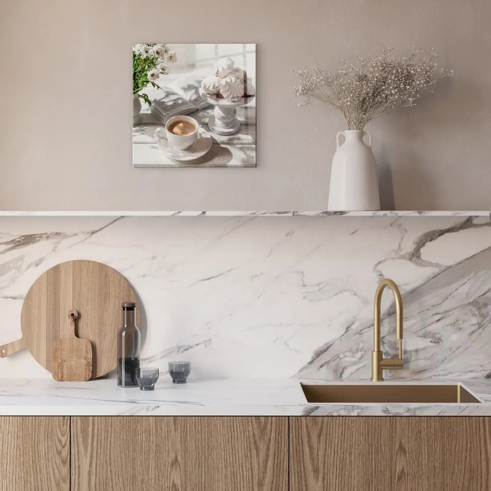 Szklany obraz 30x30 cm Meringue – Styler