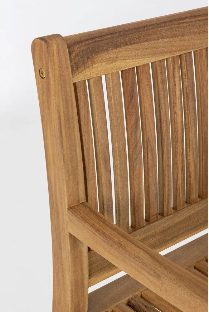 Drewniana ławka ogrodowa w naturalnym kolorze Noemi – Bizzotto