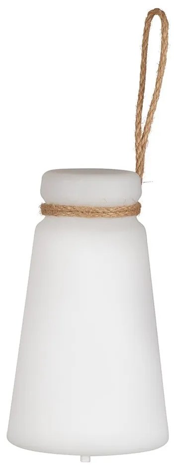 Biało-brązowa lampa stołowa LED (wysokość 20 cm) Bruno – Fischer & Honsel