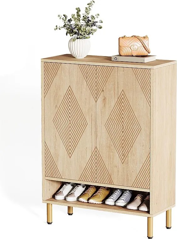 Szafka na buty z 2 drzwiami, 73 x 35 x 115 cm, 6 półek na 25 par butów