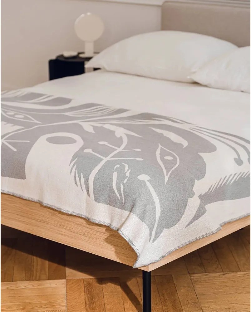 Jasnoszary koc 165x200 cm Lino – noo.ma