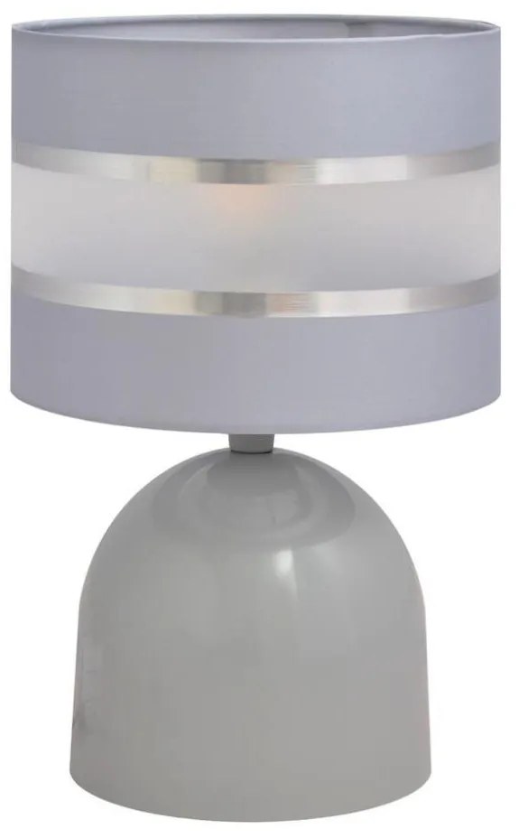 Lampa stołowa HELEN 1xE27/15W/230V szary/srebrny