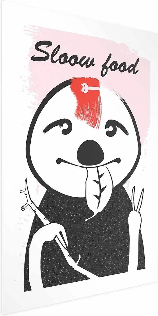 Plakat Leniwiec trendsetter 29,7x42 cm bez ramy z marginesem ARTGEIST B